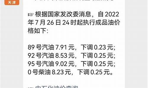 天津今日油价最新消息92多少钱一升_天津